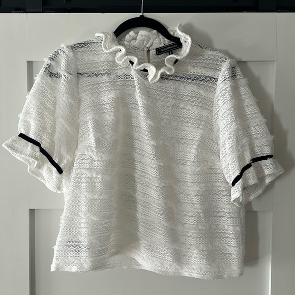 BCBG Ruffled Top - Picture 2 of 8